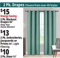 Ocean State Job Lot Drapes offer