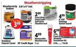 Ocean State Job Lot Weather stripping offer