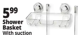 Ocean State Job Lot Chrome Shower Basket with Suction offer