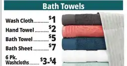 Ocean State Job Lot Bath Towels offer
