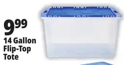 Ocean State Job Lot Gracious Living Clear Tote with Flip Top Lid 14 Gal offer