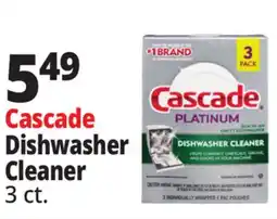 Ocean State Job Lot Cascade Platinum Dishwasher Cleaner 3 Pack offer