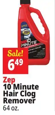 Ocean State Job Lot ZEP 10 Minute Drain Opener Gel 64 oz offer