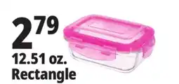 Ocean State Job Lot 12.51 oz. Rectangle Glass Food Storage offer