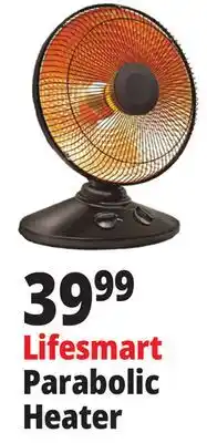 Ocean State Job Lot Lifesmart Parabolic Heater offer