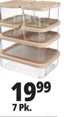 Ocean State Job Lot Home Living 7-Piece Glass Storage Set offer