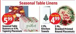 Ocean State Job Lot Seasonal Table Linens offer
