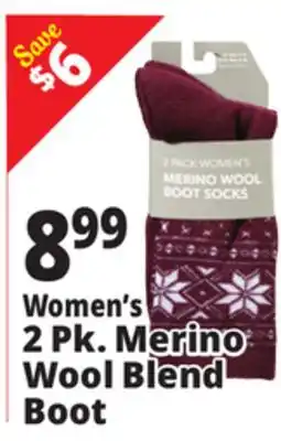 Ocean State Job Lot Women's Merino Wool Active Socks 2 Pack offer