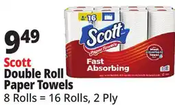 Ocean State Job Lot Scott Double Roll Paper Towels offer