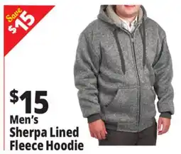 Ocean State Job Lot Men's Sherpa Lined Fleece Hoodie offer