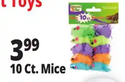 Ocean State Job Lot 10 Ct. Mice Cat Toys offer