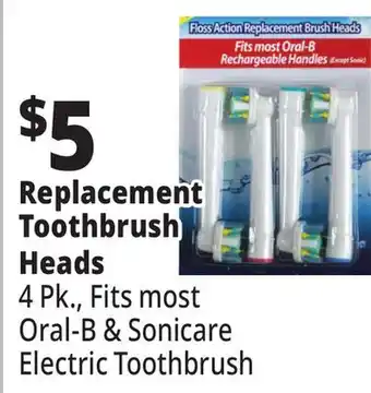 Ocean State Job Lot Replacement Toothbrush Heads offer