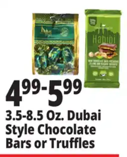 Ocean State Job Lot 3.5-8.5 Oz. Dubai Style Chocolate Bars or Truffles offer