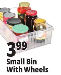 Ocean State Job Lot Small Bin With Wheels offer