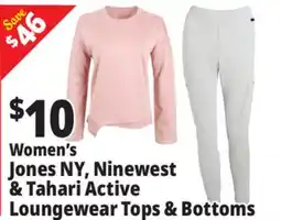 Ocean State Job Lot Women's Jones NY, Ninewest & Tahari Active Loungewear Tops & Bottoms offer