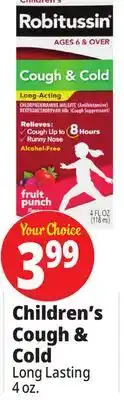 Ocean State Job Lot Children's Cough & Cold offer