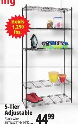 Ocean State Job Lot 5-Tier Adjustable offer