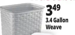 Ocean State Job Lot 3.4 Gallon Weave Wastebaskets offer