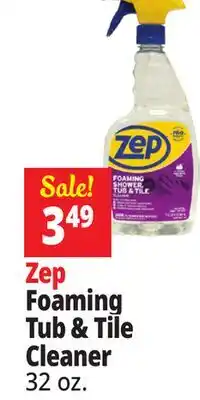 Ocean State Job Lot ZEP Foaming Shower Tub & Tile Cleaner 32 oz offer