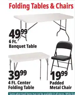 Ocean State Job Lot Folding Tables & Chairs offer