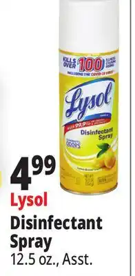 Ocean State Job Lot Lysol Disinfectant Spray offer