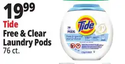 Ocean State Job Lot Tide Pods Free & Gentle Laundry Detergent Pacs 76 Count offer