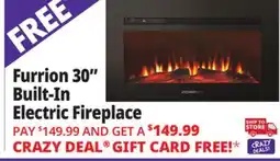 Ocean State Job Lot Furrion 30 Built-In Electric Fireplace Black offer