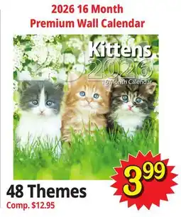 Ocean State Job Lot 2026 Wall Calendars offer