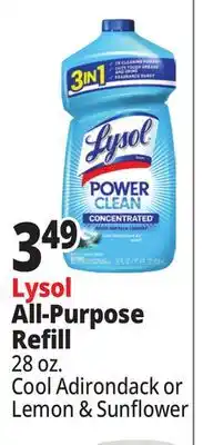Ocean State Job Lot Lysol All-Purpose Refill offer
