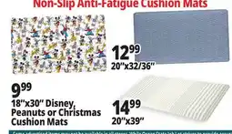 Ocean State Job Lot Non-Slip Anti-Fatigue Cushion Mats offer