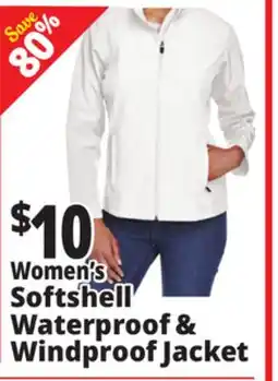 Ocean State Job Lot Women's Softshell Waterproof & Windproof Jackets offer