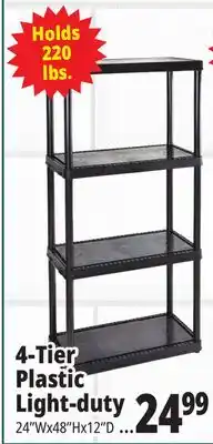 Ocean State Job Lot Maxit 5-Tier Heavy-Duty Plastic Shelving Unit offer