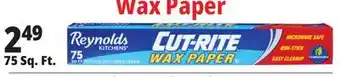 Ocean State Job Lot Reynolds Kitchens Cut-Rite Wax Paper 75 sq ft offer