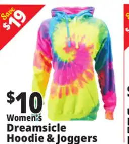 Ocean State Job Lot Women's Dreamsicle Hoodie & Joggers offer