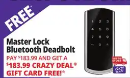 Ocean State Job Lot Master Lock Bluetooth Deadbolt Silver offer