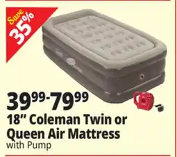 Ocean State Job Lot 18 Coleman Twin or Queen Air Mattress offer