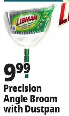 Ocean State Job Lot Libman Precision Angle Broom with Dustpan offer