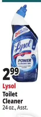Ocean State Job Lot Lysol 2-In-1 Disinfecting Toilet Bowl + Brush Power Cleaning Gel 24 oz offer