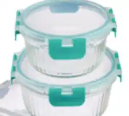 Ocean State Job Lot 2 Pk. Round Glass Food Storage offer