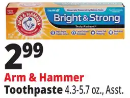 Ocean State Job Lot Arm & Hammer Toothpaste offer