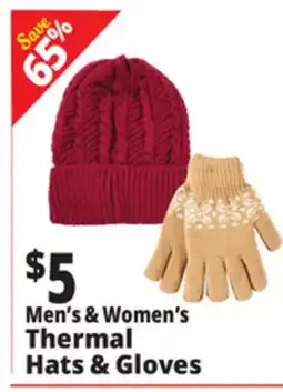 Ocean State Job Lot Men's & Women's Thermal Hats & Gloves offer