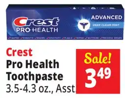 Ocean State Job Lot Crest Pro Health Toothpaste offer