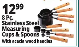 Ocean State Job Lot 8 Pc. Stainless Steel Measuring Cups & Spoons offer