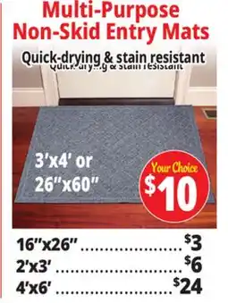 Ocean State Job Lot Entry Mats offer