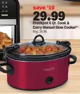 Meijer Crockpot cook & carry manual slow cooker offer