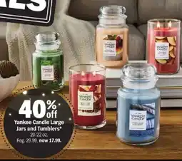 Meijer Yankee Candle Large Jars and Tumblers offer