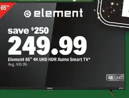 Meijer Element 65" 4K UHD HDR Xumo Smart Element 65" 4K UHD HDR Xumo Smart TV* Reg. 499.99. offer