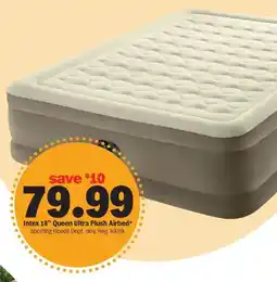 Meijer Intex 18" Queen Ultra Plush Airbed offer