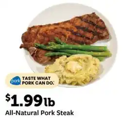 Fareway All-Natural Pork Steak offer