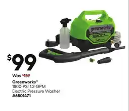 Lowe's 1800-PSI 1.2-GPM Electric Pressure Washer offer